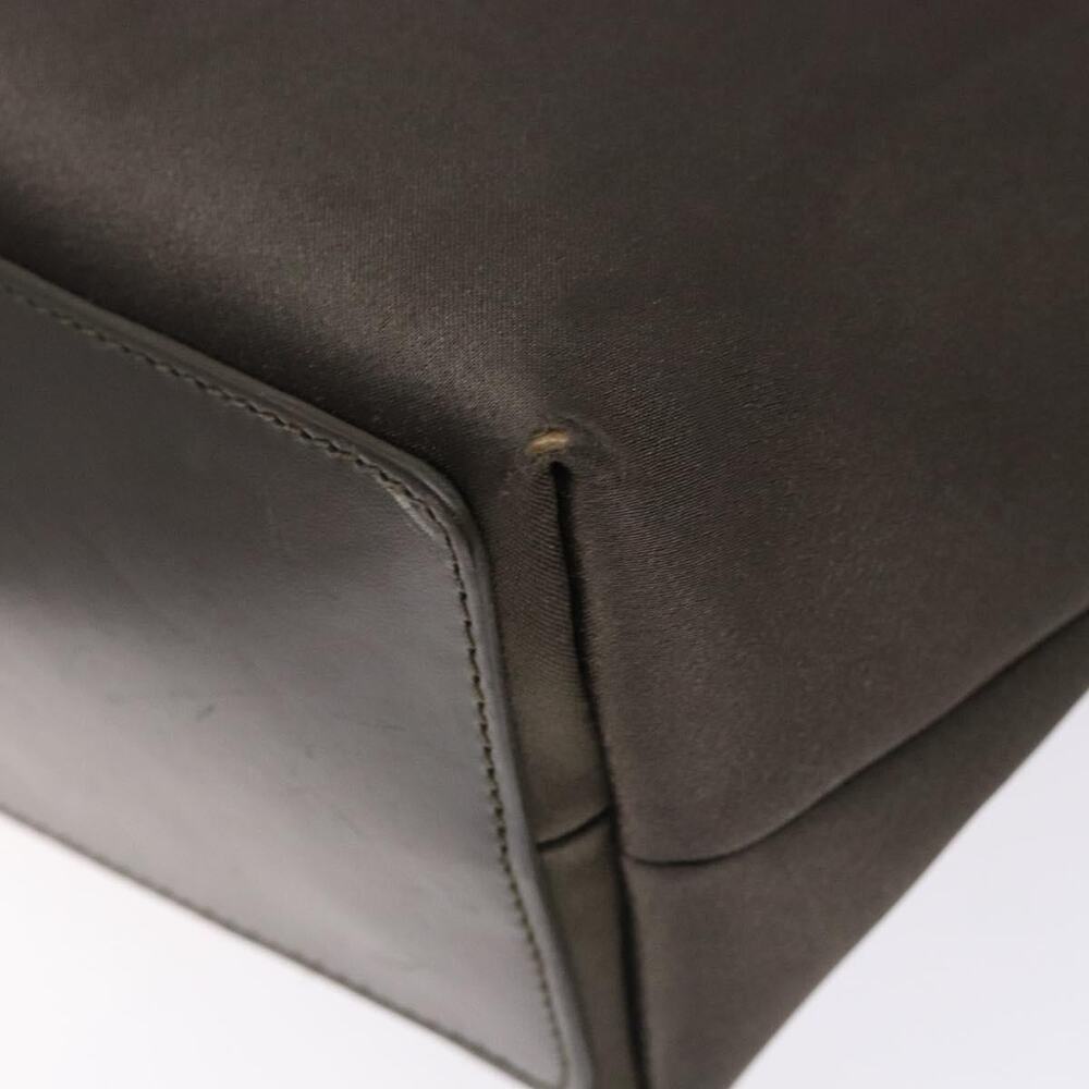 GUCCI Tote Bag Satin Brown Silver 002 002 - Picture 12 of 16